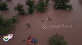 US: Drone Captures Heroic Rescues During July 4 Flood Emergency In San Angelo