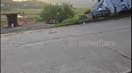 Kids Sliding Down the Slope