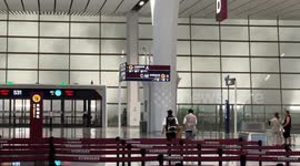 Hail Scene Captured at Xianyang Airport