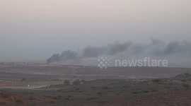 Israel: Widespread destruction in Gaza seen from Sderot amid ongoing bombardment