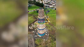 Dozens of bonfires built across Northern Ireland for annual tradition