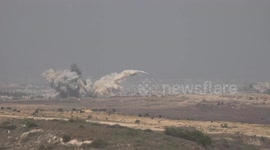 Israel: MOMENT - Israeli missiles strike northern Gaza Strip