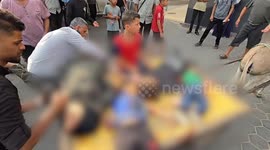 Israeli drone strike kills 17 Palestinians near medical point in central Gaza