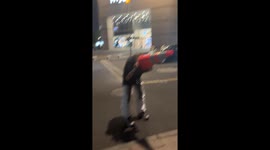 Boy Sticks Head in Traffic Cone