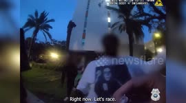 Tampa Police Join Impromptu Foot Race While On Patrol