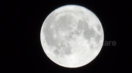 The July Full Moon, known as the Buck Moon can be seen in the sky over East London