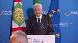 Italy: Italian President Mattarella addresses Ukraine Recovery Conference