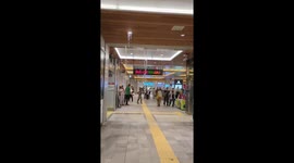 Japan: Waterfall-Like Leak at Shinjuku Station as Record Rainfall Hits Tokyo