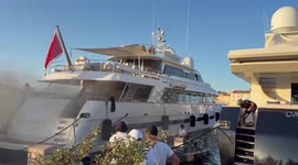 France: Superyacht Sea Lady II Catches Fire in Saint-Tropez
