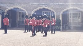 Changing of the Guard at St James's Palace in London basks in heatwave