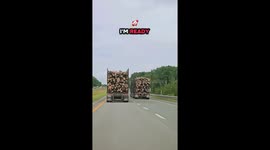 It's a référence of Final Destination Movie about Milenials that arent scare to die. Its about the scene in the movie where the logs truck uncharge the load on the high way and create a car crash