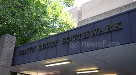 UK: US singer Chris Brown appears at Southwark Crown court in London