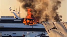 €100 Million Superyacht Sea Lady II Catches Fire At Port Of Saint-Tropez