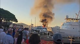 France: €100 Million Superyacht Goes Up In Flames In Port Of Saint-Tropez