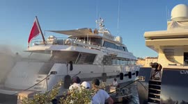 France: Luxury €100 Million Superyacht Erupts In Flames At Port Of Saint-Tropez