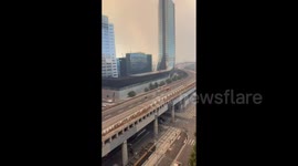 Marseille: Smoke From Wildfire Seen From City