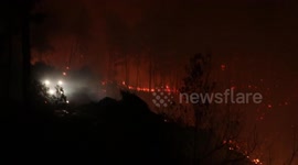 Forest fire in Bayirbujak region of Latakia continues on its 10th day