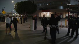 US, Los Angeles: Downtown Los Angeles ICE Protest at Federal Building
