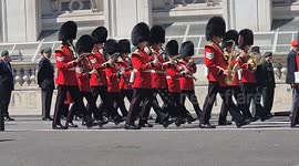Belgian military departs Westminster after wreath-laying and display