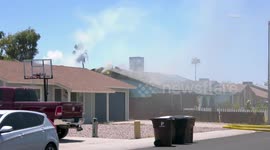 US, Phoenix: Peoria Purdue Avenue Working House Fire