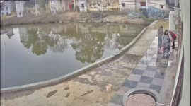 The Girl Falls Into the River