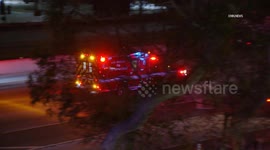 US, Los Angeles: Westchester Off-Duty Santa Monica Police Officer Trapped After Being Hit by DUI Driver
