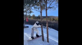 Funny Moment in the Ski Field