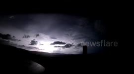 A stunning 'natural light show' during storm