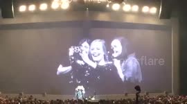 Adele invites fans on stage to facetime their sick friend