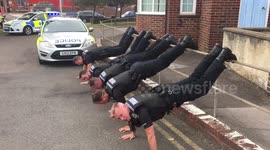 UK police raise the bar with PTSD 22 push-up challenge