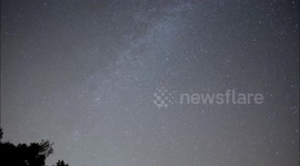 Newsflare Edit - Perseid meteor shower and Andromeda galaxy timelapse