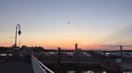 Halos appear during sunset