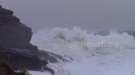 Summer Storm batters Cornish Coast
