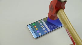 Samsung Galaxy Note 7 Hammer & Knife Scratch Test