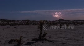 Timelapse of impressive storm over California state park