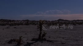 Newsflare Edit - Timelapse of impressive storm over California state park