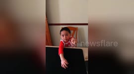 Newsflare Edit - Magic boy pulls off trick by removing Nut out of the Bolt using mentalism, before performing cool interactive magic with viewers