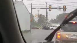 Car gets wiped out!