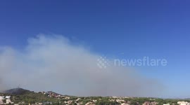 Fire in Calafell tarragona 22.08.2016