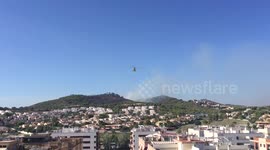 Fire in Calafell Tarragona. 22.08.2016