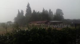 heavy rain Edessa greece
