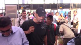 Will Smith is spotted at LAX Airport in Los Angeles, Ca on his way to promote Suicide Squad in Japan