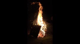 Slow motion fire