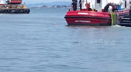 Drunk guy gets rescued in San Francisco Bay. 8/21/2016