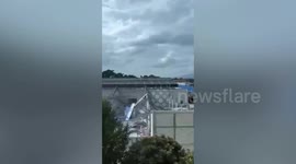 Construction site collapses at tea factory killing one in Thailand