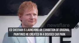 Ed Sheeran to exhibit paintings he created in disused car park