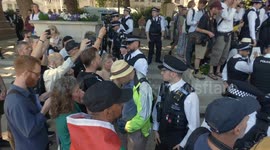 Hundreds of police & dozens of arrests in London as activists support Palestine Action