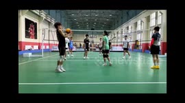 The Boy Falls While Catching the Ball