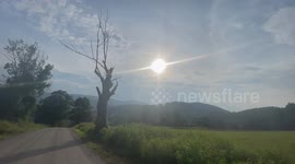 Sunset after Heavy Rain Storm in Vermont