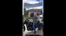 70 and thriving: Aussie son takes mum on her first Harley ride, and she’s all smiles